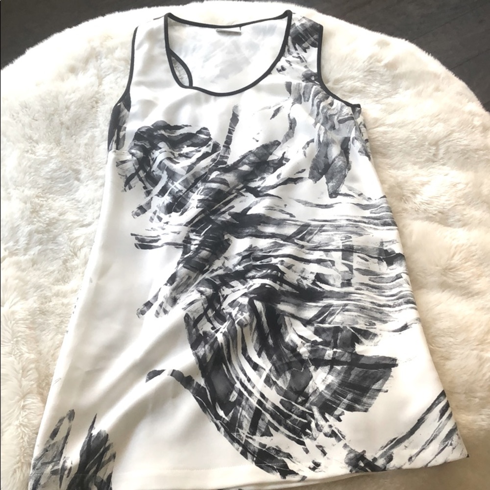 Clove abstract print shift dress (2P)